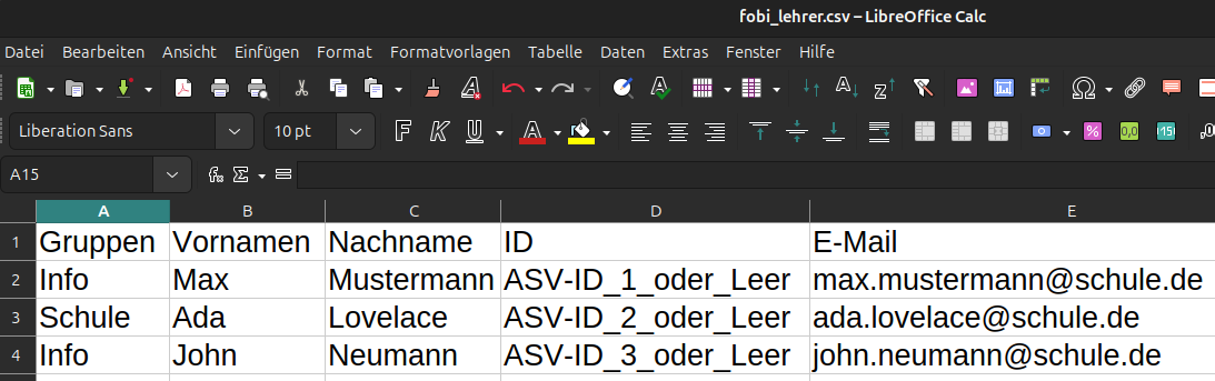 Beispeil-CSV-Datei für Lehrer
