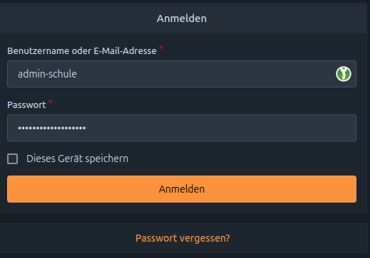 Anmeldung im Schul-GitCamp